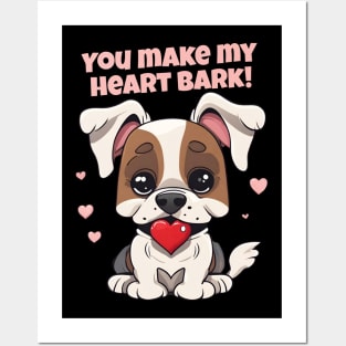 Dog Love: Make My Heart Bark Posters and Art